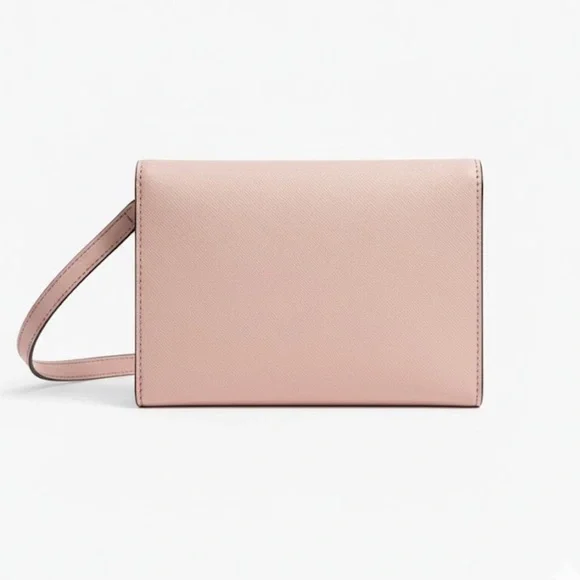 Kate Spade Sadie Envelope Crossbody Bag Saffiano Leather Pink - Picture 2 of 4